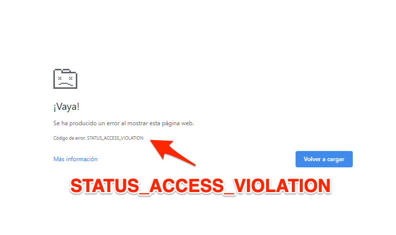 Troubleshooting the Error Code: Status_Access_Violation in Google Chrome