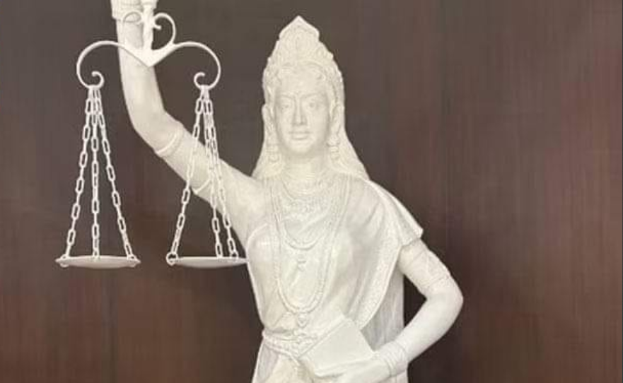 ‘Law is not blind’, a new statue attributed to the symbol of justice has been installed in the Supreme Court of India